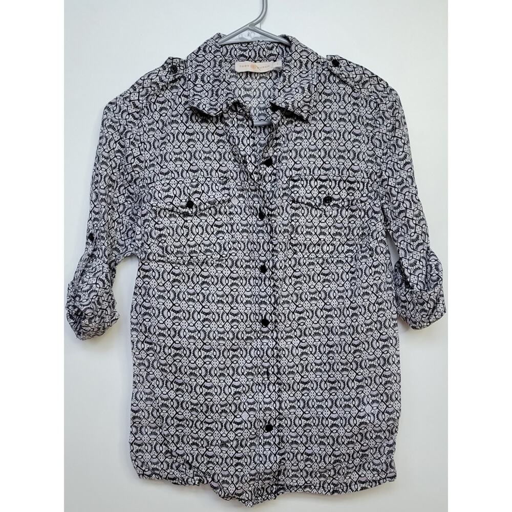 Tory Burch Brigitte Printed Button-Down Blouse, C… - image 3